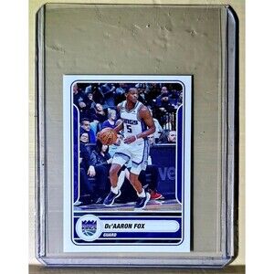 2023-24 De'Aaron Fox Panini NBA Basketball #454 Sticker Sacramento Kings